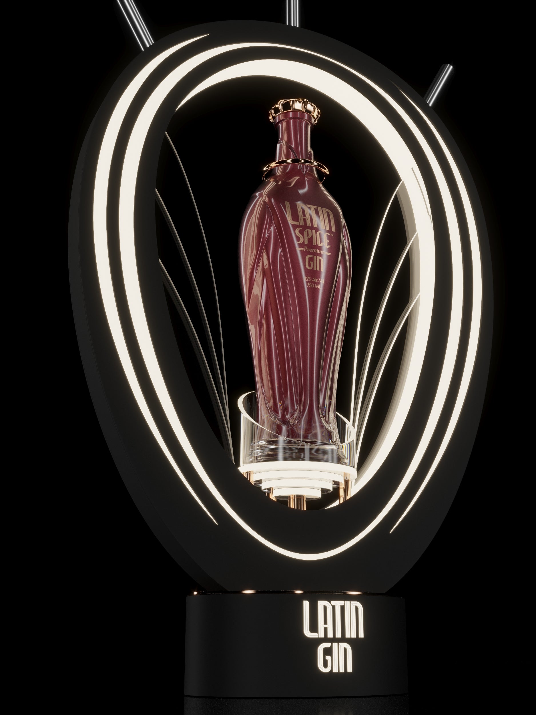 Latin Gin Bottle Glorifier