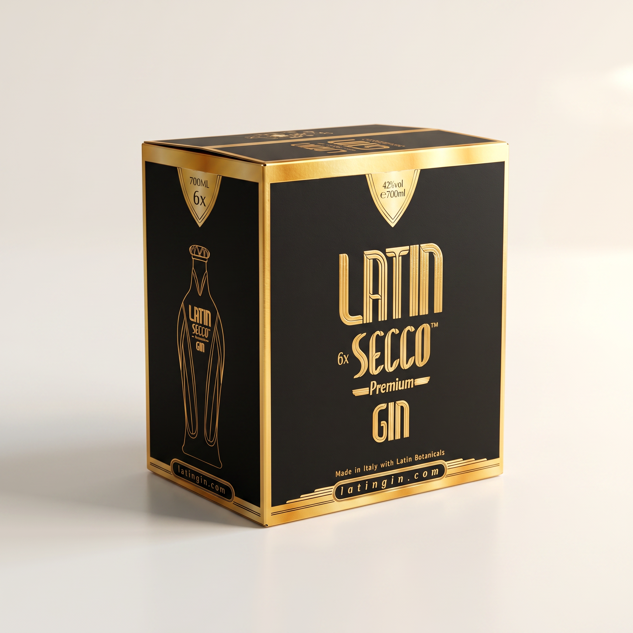 Latin Secco Gin – 6er-Flaschen-Karton