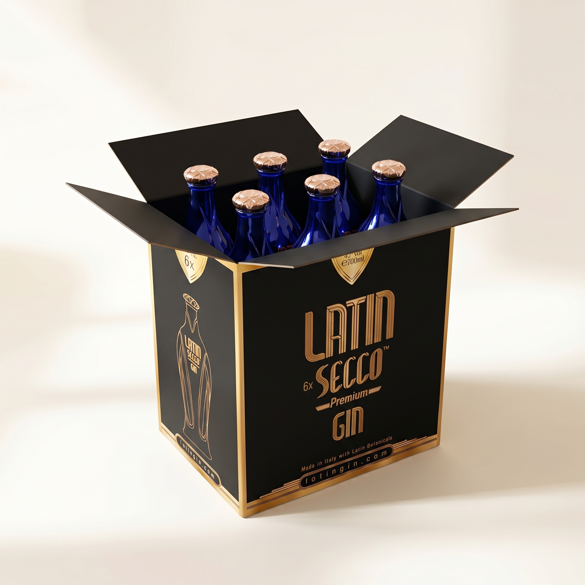 Latin Secco Gin – 6er-Flaschen-Karton
