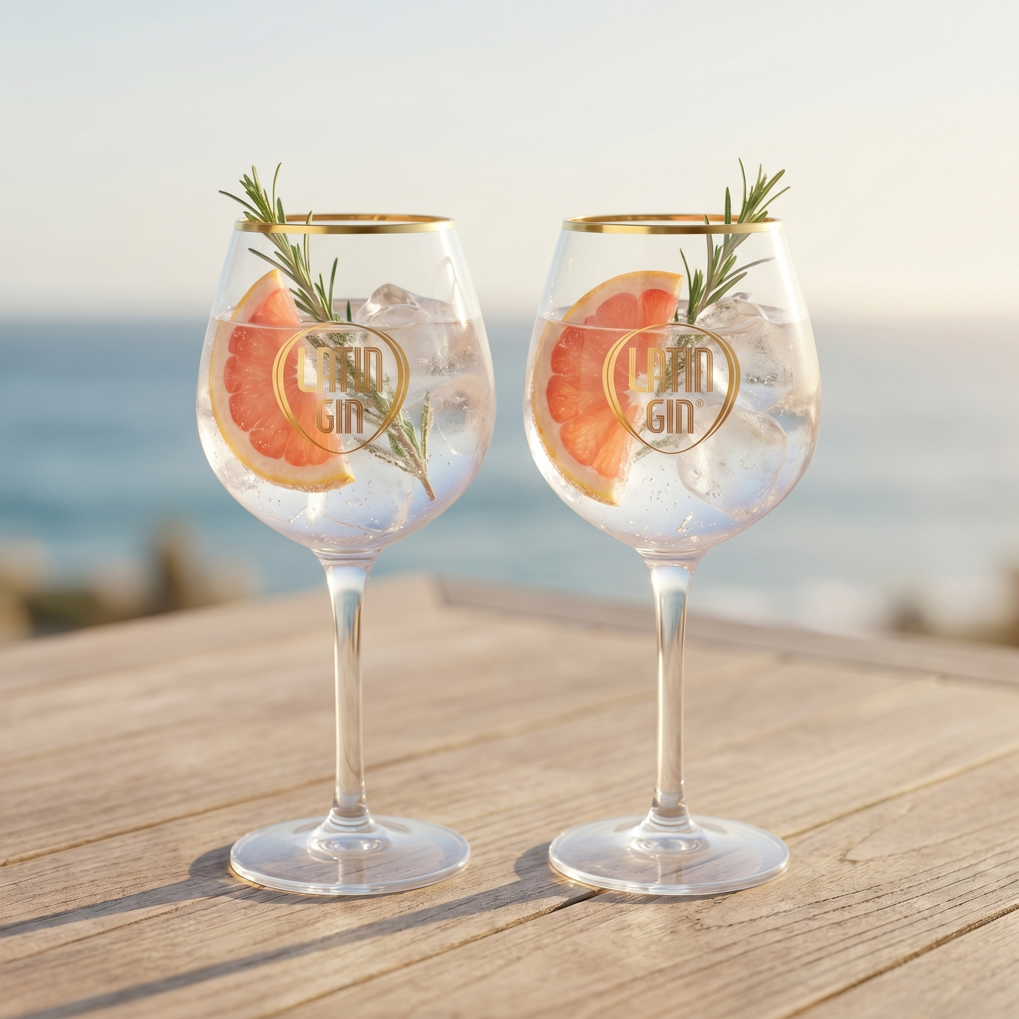 Lateinamerikanische Gin-Acryl-Copa-Becher – 2er-Set