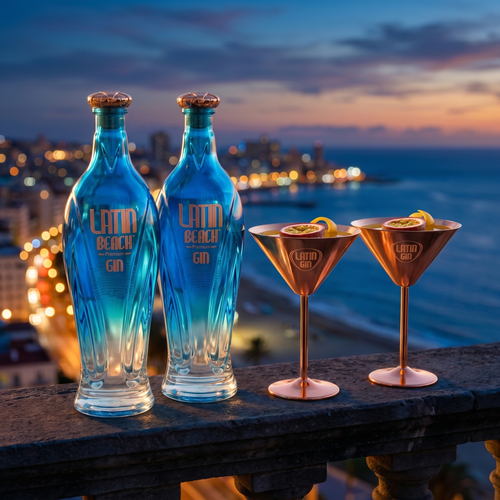 Set de Martini Latino para Noche en la Playa
