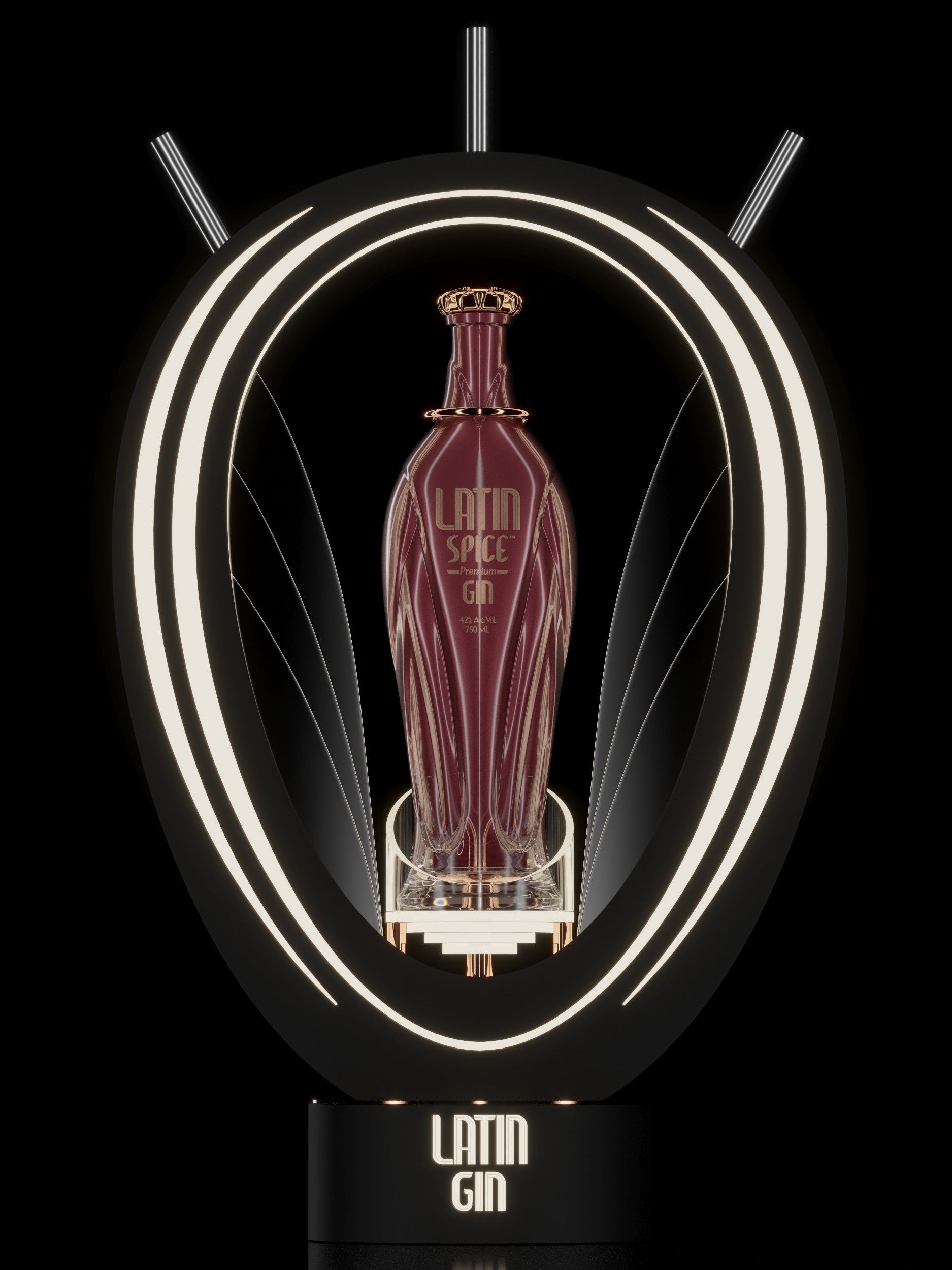 Latin Gin Bottle Glorifier