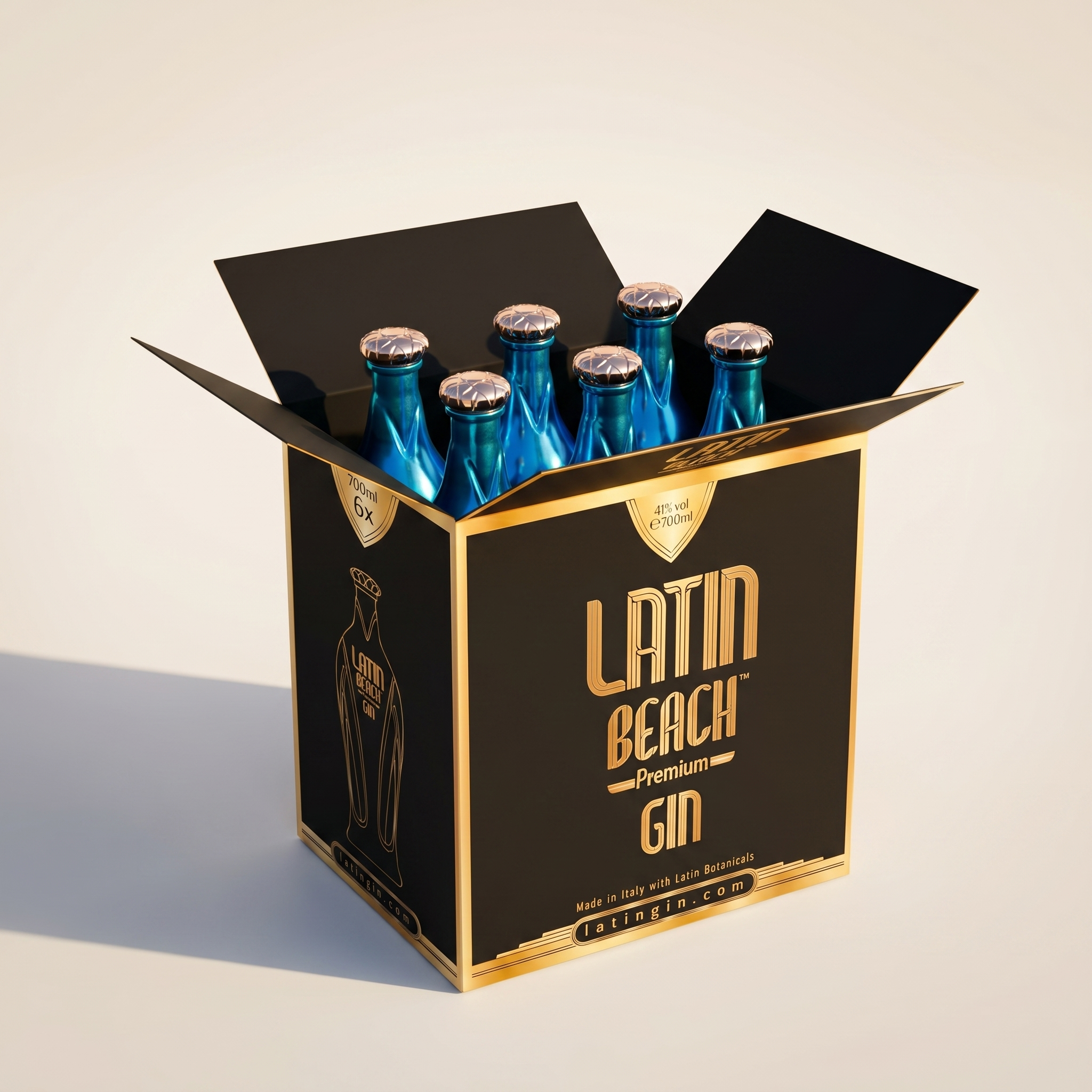 Latin Beach Gin – Caisse de 6 Bouteilles