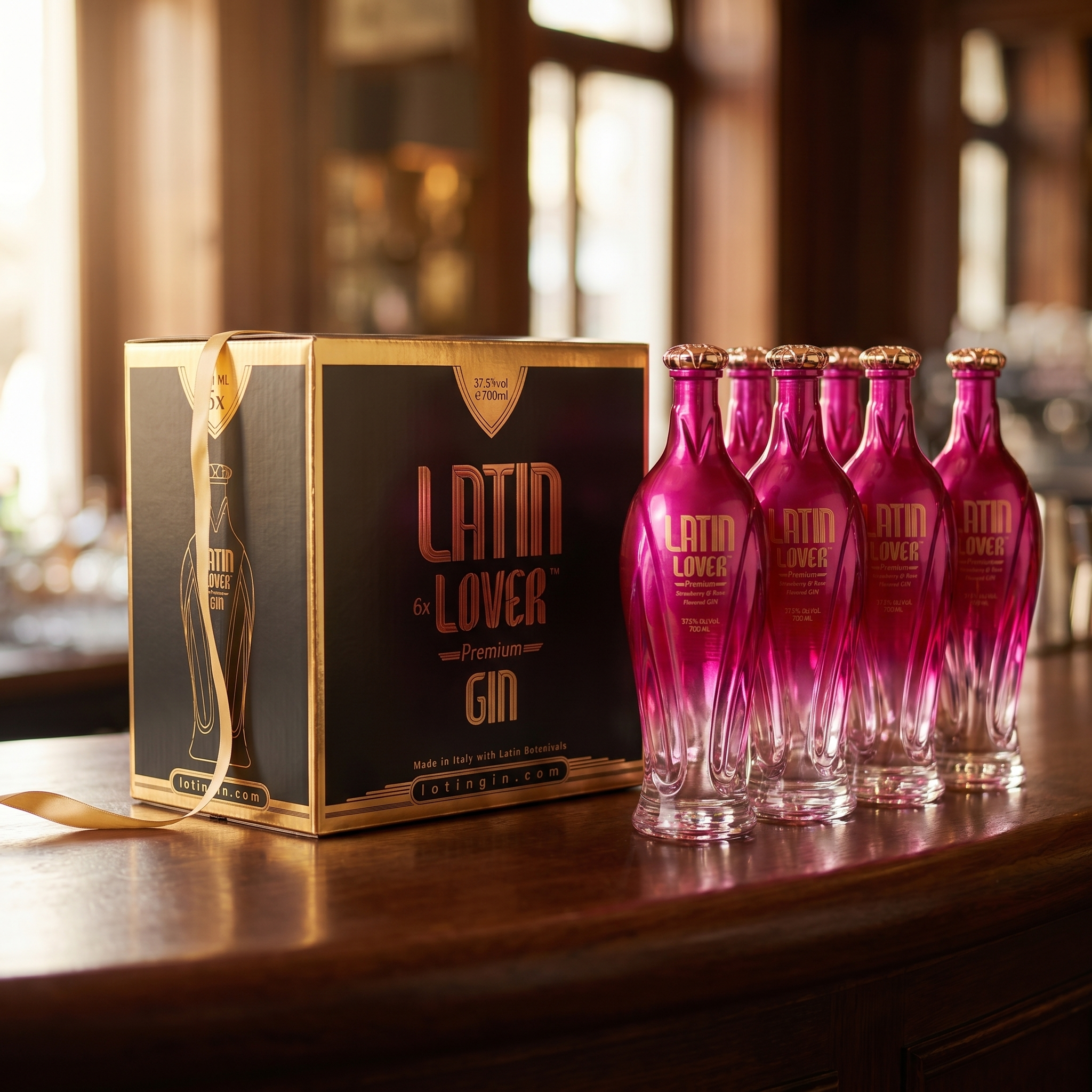 Latin Lover Gin – 6 flasker i kasse