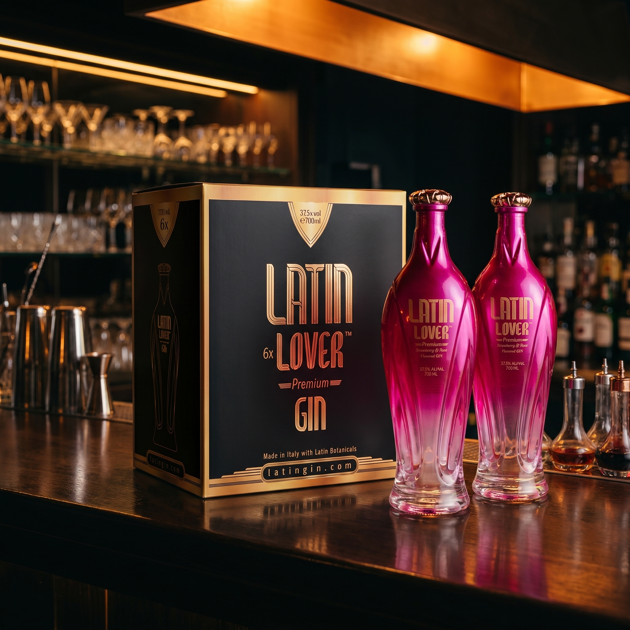 Latin Lover Gin – 6 flasker i kasse