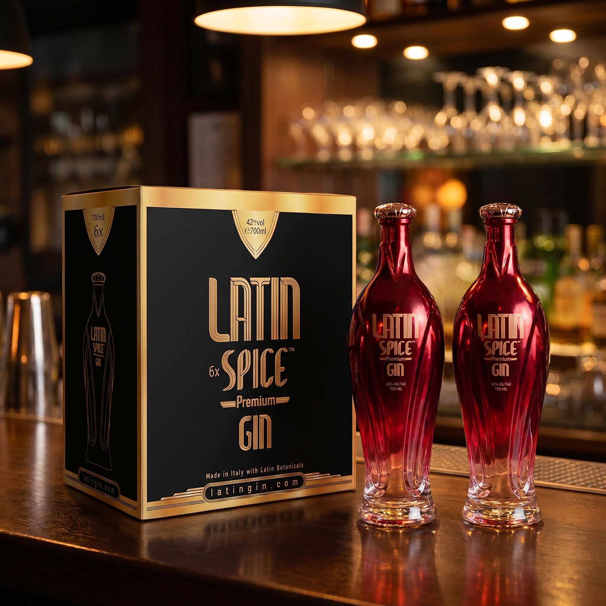 Latin Spice Gin – 6 flasker i kasse