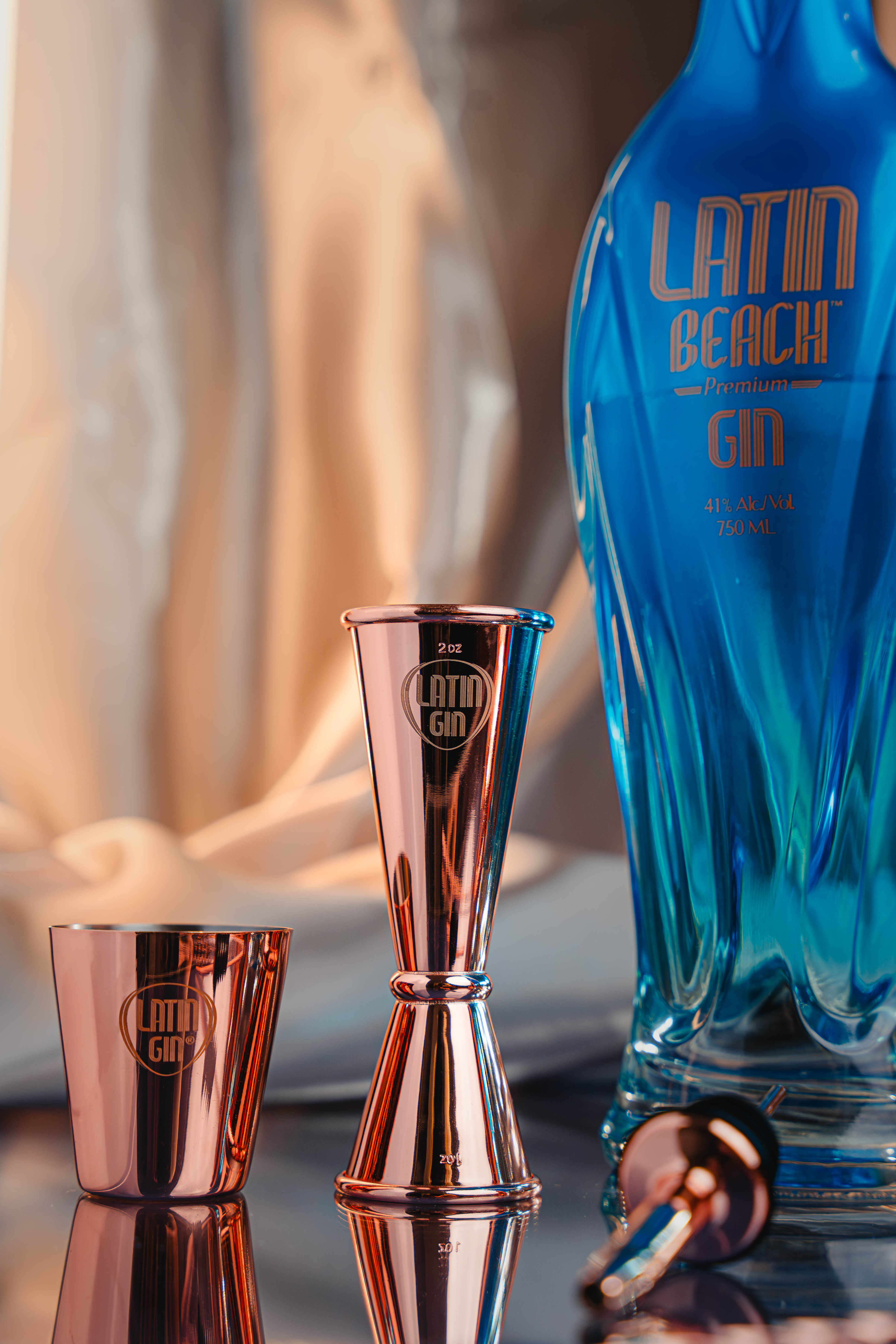 Juego de coctelera de ginebra latina (6 piezas)