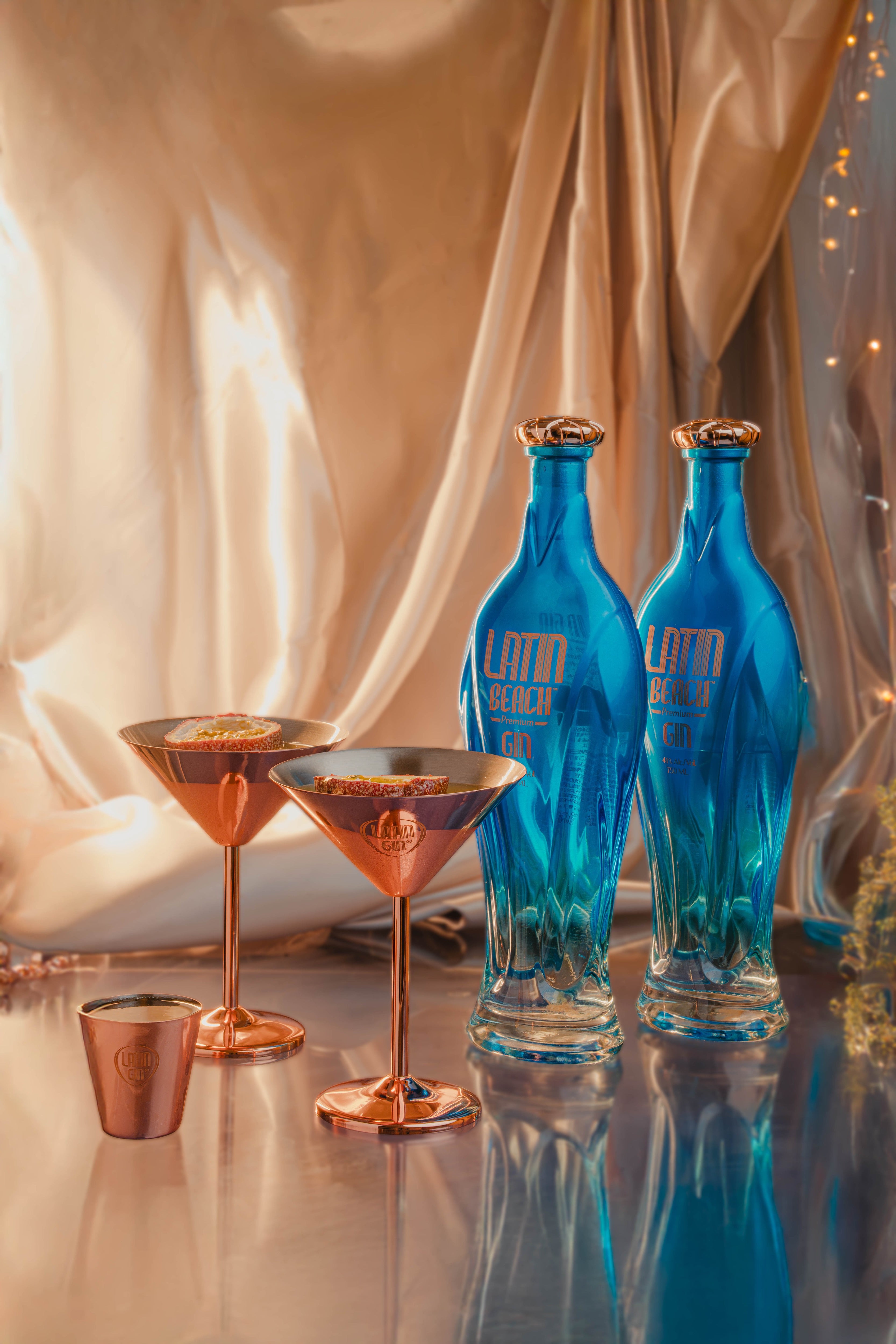 Set de Martini Latino para Noche en la Playa